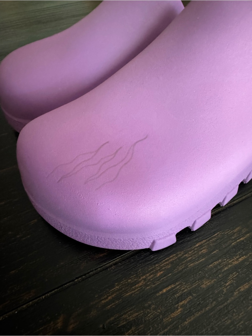Free People Movement Halftime Slides in a vibrant violet rose purple - Picture 7 of 8